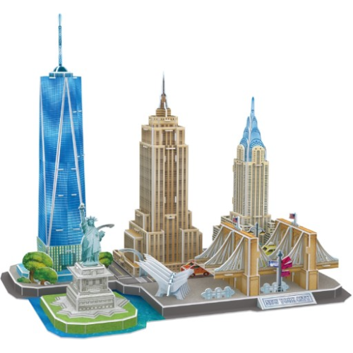სათამაშო - კუბიკ ფანი 3D ფაზლი 'ნიუ იორკი' 123 ნაწილი