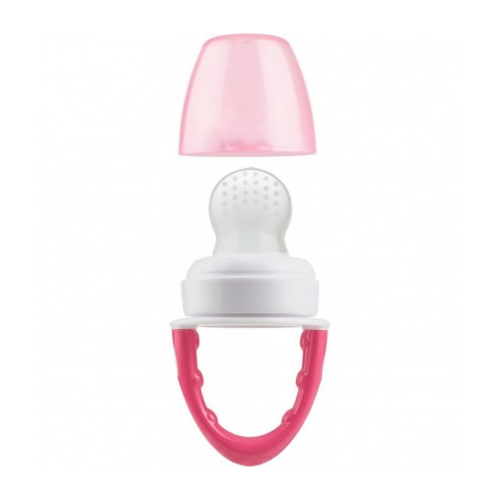 Fresh Firsts Silicone Feeder - Pink. 1-Pack