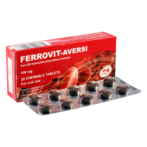 Ferrovit chaw tab 100mg #30