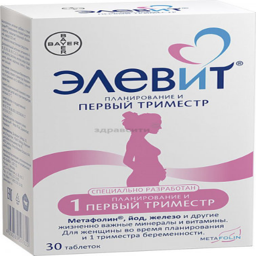 Elevit Planning  1st Trimester f.c. (Tiger) tab #30