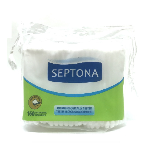 SEPTONA COTTON BUDS in a printed plastic bag with strings #160 160-0888/0002