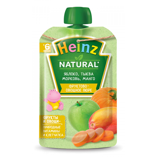 4600689604580 Heinz - pouch puree apple. carrot. pumpkin. mango 90g 4580