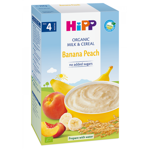 Hipi - porridge milk peach and banana /4 months+/ 250g 2973/2973-02