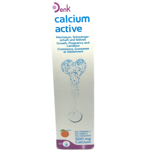 Calcium active denk effer tab 500mg #20