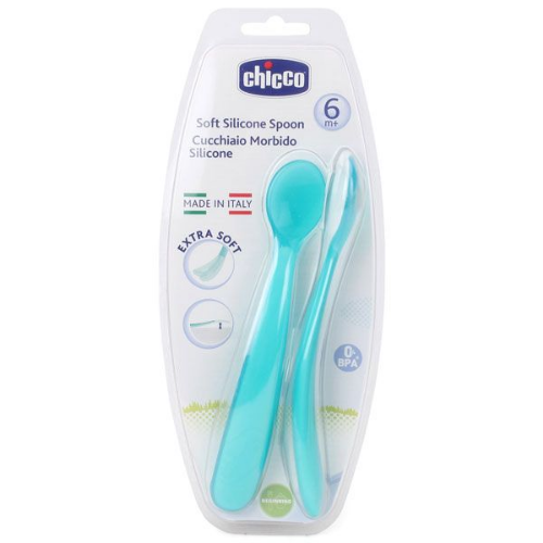 Chico - spoon silicone blue /6months+/ 68282/1853 #2