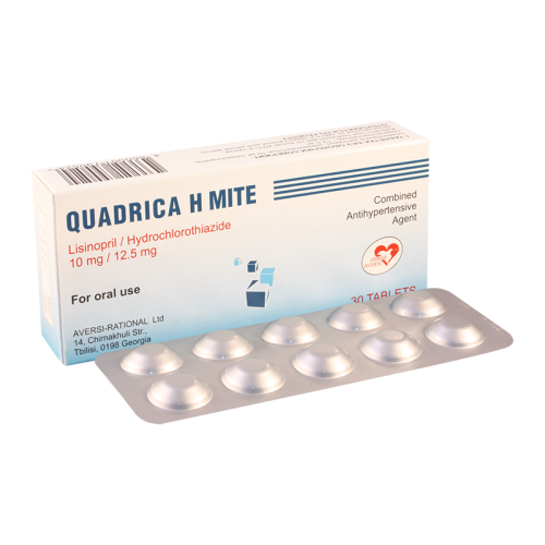 Quadrica H mite tab 10mg/12.5mg #30