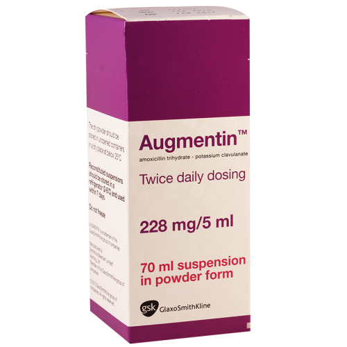 Augmentin 228mg/5ml 70ml susp #1