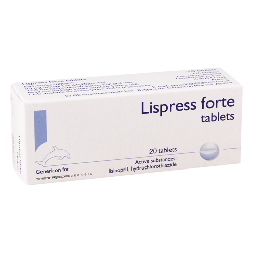 Lispress forte 20mg+12.5mg #20