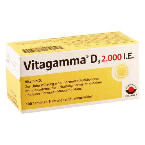 Vitagamma D-3 tab 2000 IU #100