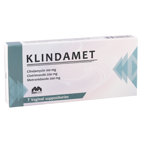 Klindamet supp vagin 100mg+200mg+200mg #7