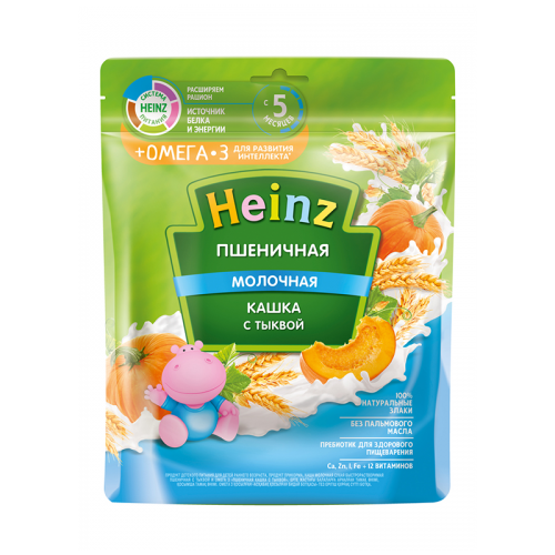 4600689605099 Heinz - Porridge milk wheat. with pumpkin Omega-3 200g 5099