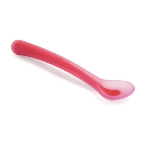 SUAVINEX  PINK FLUOR SILICONE SPOON I3 2122