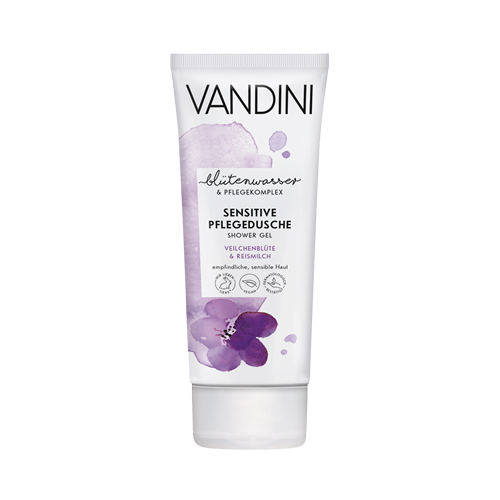 VANDINI - SENSITIVE Shower Gel Violet Blossom  Rice Milk 200ml 0280/0986