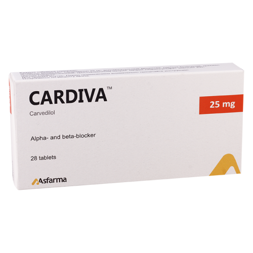 Cardiva tab 25mg #28