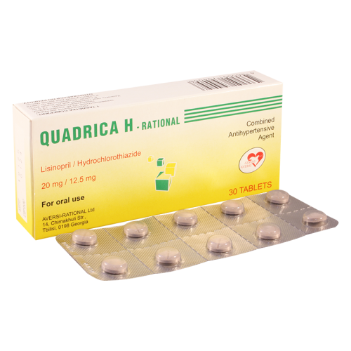 Quadrica H tab 20mg/12.5mg #30