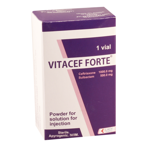 Vitaceff forte i/m i/v powder for incection 1000mg+500mg #1