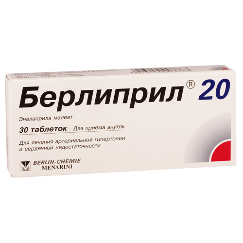 Berlipril-20 tab #30