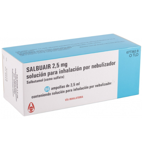 Salbuair solution for inhalation 2.5mg/2.5ml #60