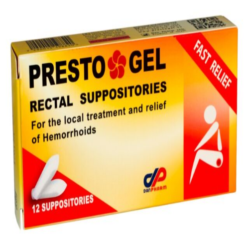 Presto gel suppositories rectal #12