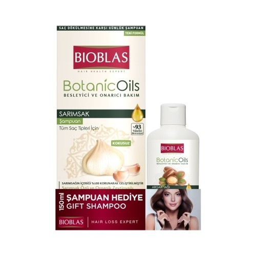 BIOBLAS BO 360ML GARLIC+150ML ARGAN SHP 8680512630135