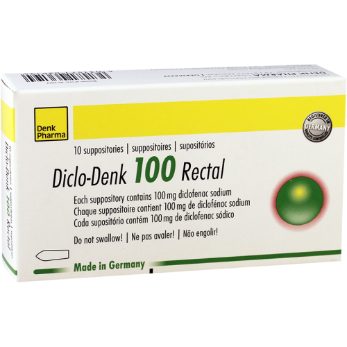 Diclo Denk supp rect 100mg #10