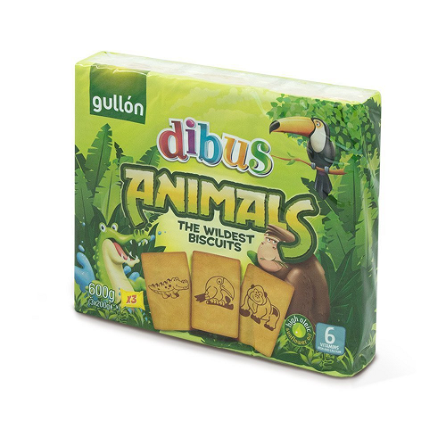 GULLON Cookies ANIMALS pack 3 x 200 gr 5611