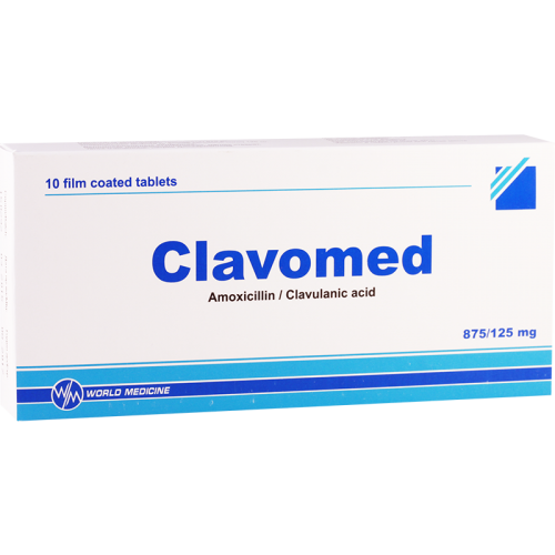 Clavomed tab 875mg+125mg #10