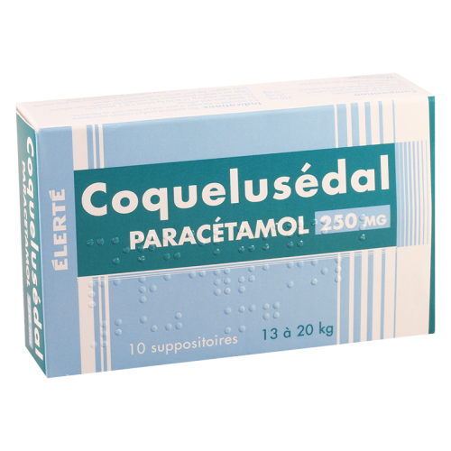 Coquelusedal paracetamol supp rect 250mg #10