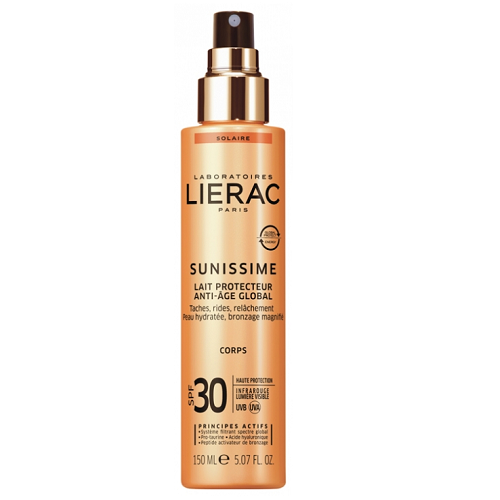 Lierac Sunissime Energizing Protective Milk Global Anti-Ageing SPF 30 150ml 0936/6556