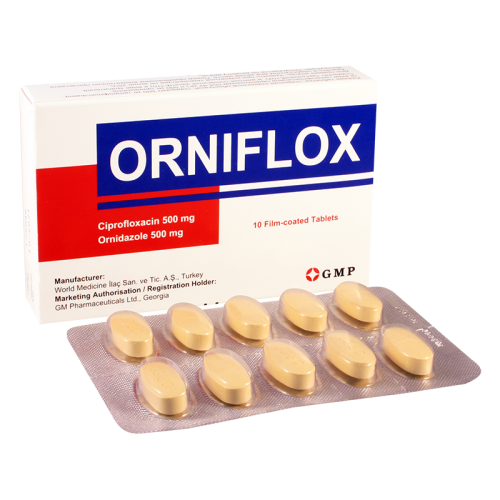 Orniflox tab 500mg+500mg #10