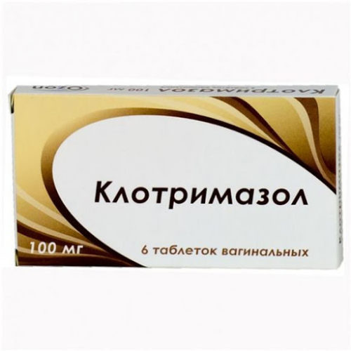 Clotrimazol supp vag 100mg #6