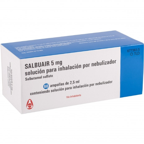 Salbuair solution for inhalation 5mg/2.5ml #60