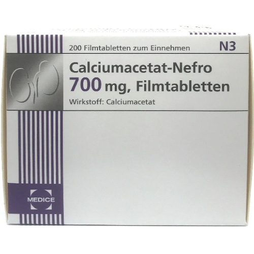 Calciumacetate-Nefro tab 700mg #200