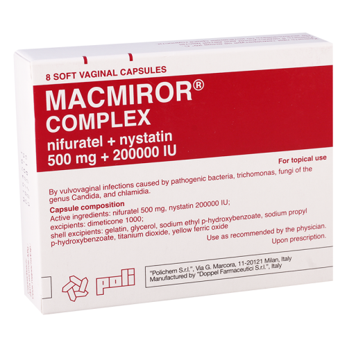 Macmiror supp 500mg #8