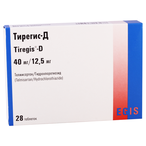 Tiregis-D tab 40mg+12.5mg #28