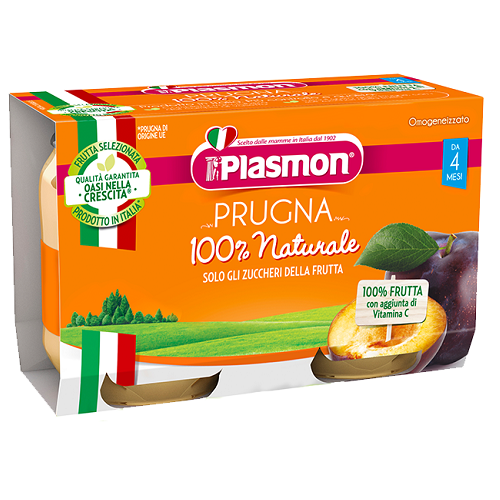 Plasmon Plum Puree 2x104 gr