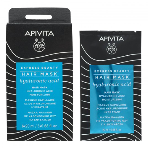 APIVITA EXPRESS MOISTURIZING HAIR MASK WITH HYALURONIC ACID 20 ml 0303