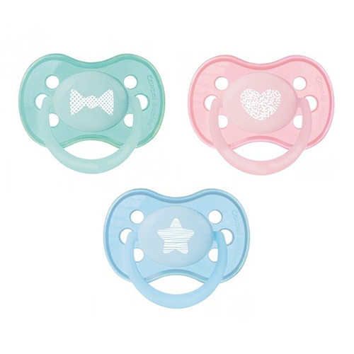 Cherry silicone soother  0-6 months Pastelove #1