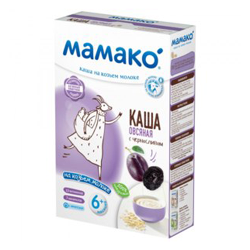 MAMAKO Goat milk-based oat cereals with prunes