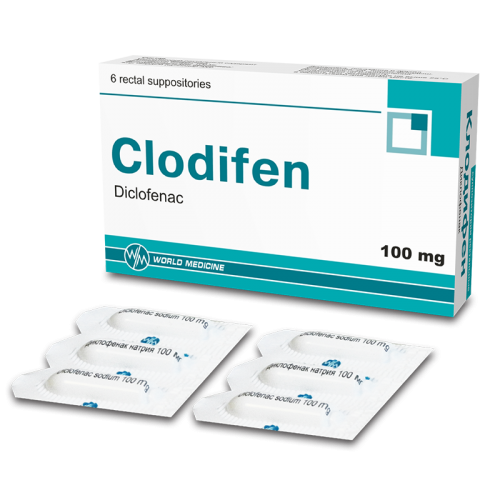 Clodifen supp 100mg #6