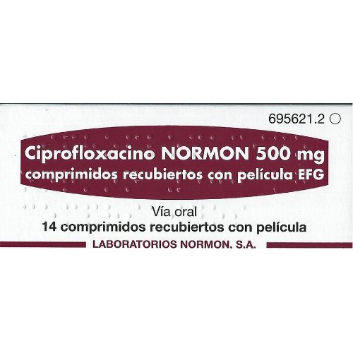 Ciprofloxacino normon tab 500mg #14