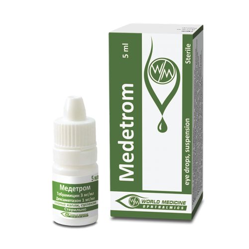 Medetrom eye drops 3mg+1mg ina vial 5.0