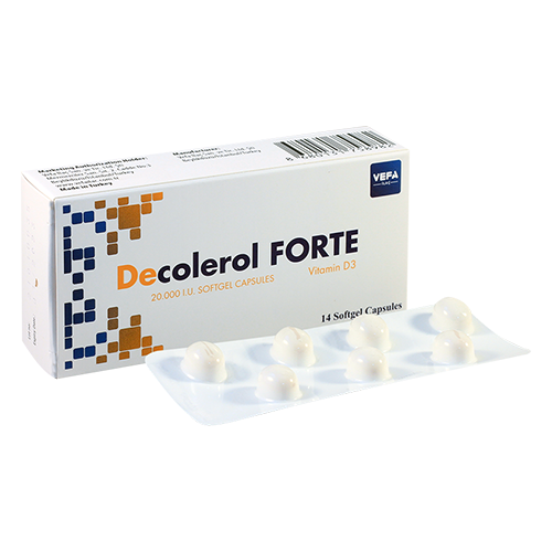 DECOLEROL forte 20.000 UI caps #14