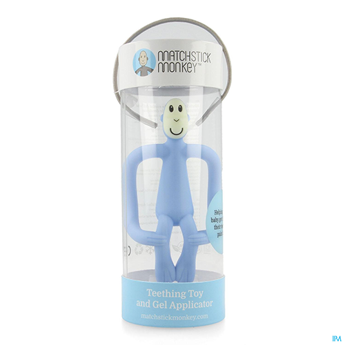 Matchstick Monkey Teething Toy.light Blue