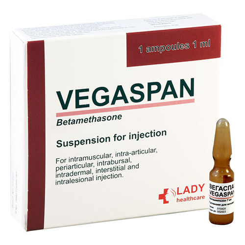 Vegaspan suspension for injection 5mg+2mg/ml 1ml amp #1