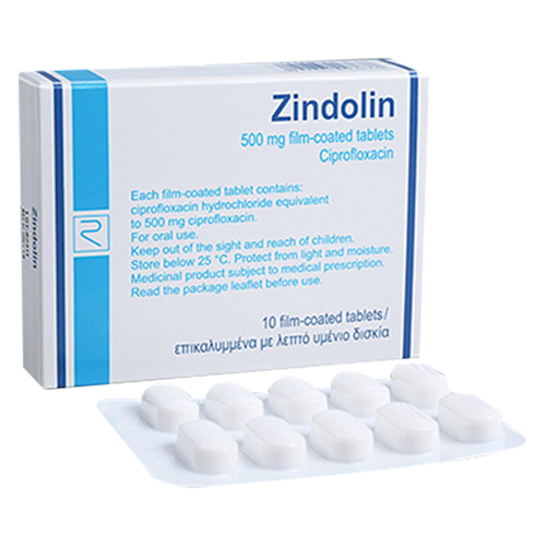 zindolin 500mg tab#10