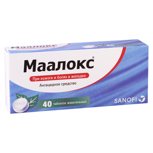 Maalox tab 400mg+400mg #40