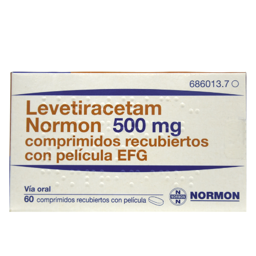 Levetiracetam Normon 500mg tablets #60