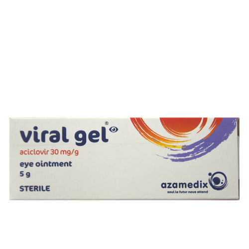 Viral gel 3% 5g eye ointmen tube #1