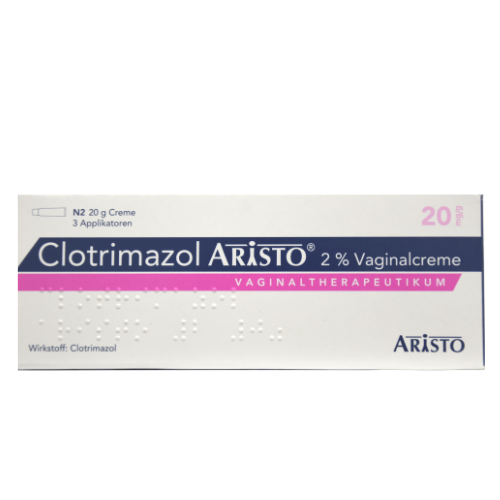 Clotrimazole Aristos 2% 20gr vaginal cream tube #1+Applicators #3